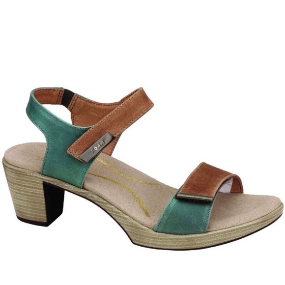 Naot Shoes - Naot Intact Latte Brown Sea Green Sandals 38